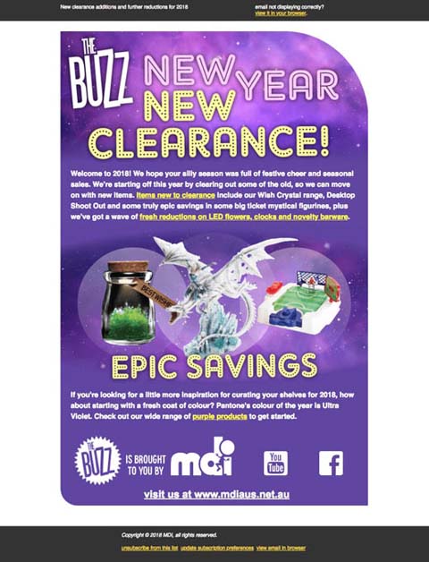 New Year, New Clearance